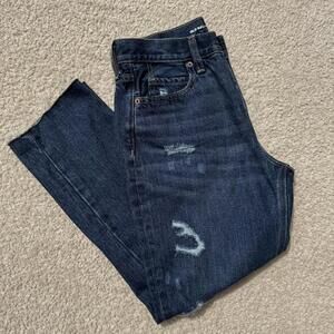 Old Navy High-Rise Slouchy Straight Crop Jeans size 2 NWT